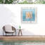 Toile d'extérieur «Blue Frame Orange Star» Lightboxjour-87945476