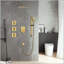 Système de douche mural multifonctionnel avec jets pour le corps-125774903