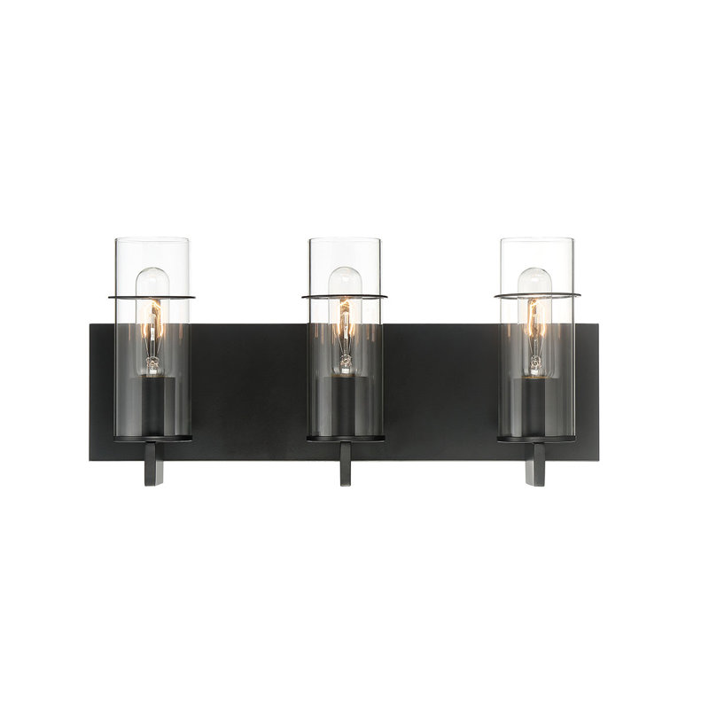 3 - Light Dimmable Vanity Light, Black