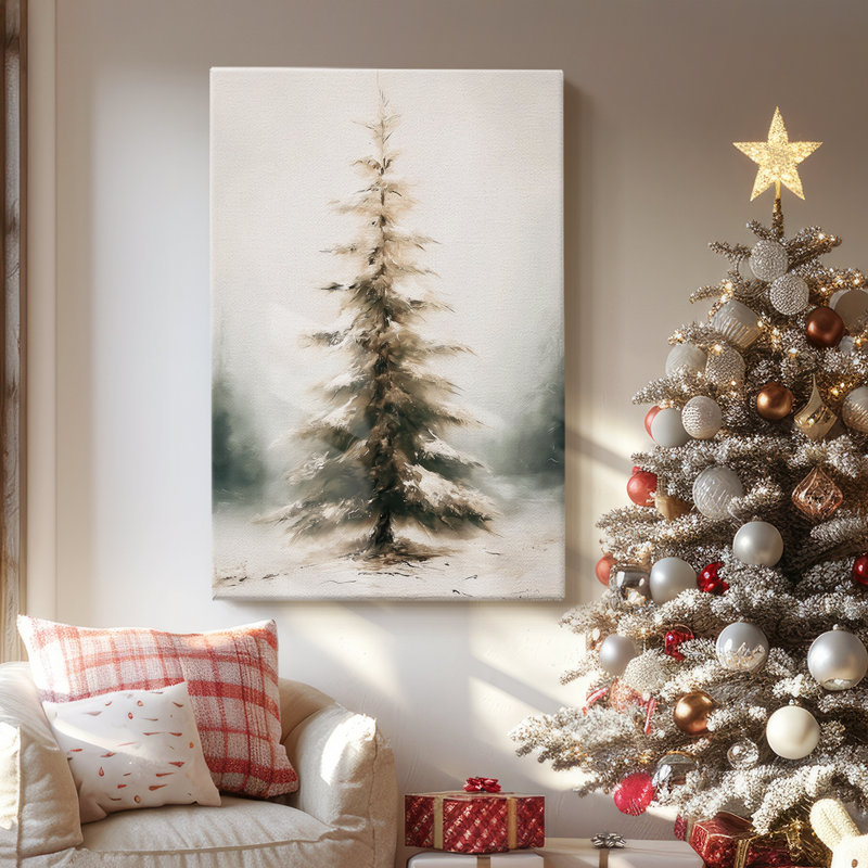 Pines of Silver Serenade-Premium Gallery Wrapped Canvas, 18" H x 12" W