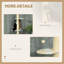 220-260cm Kitten Tower Multi-Layer Floor to Ceiling Cat Tree Yellow