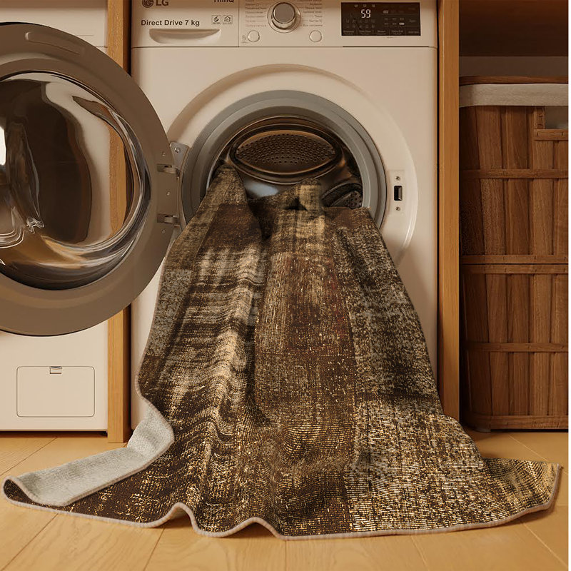 Mija Performance Patchwork Indoor Rug, Rectangle 2' x 3'