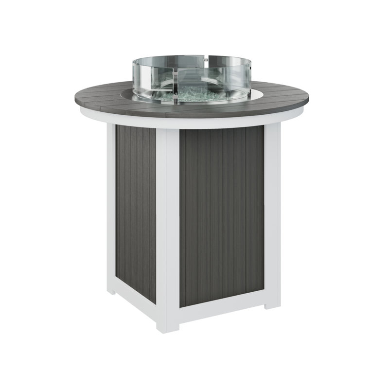 Table de foyer d'extérieur berline Donoma, Gris côtier, H 38,87 po x l 44 po x P 44 po