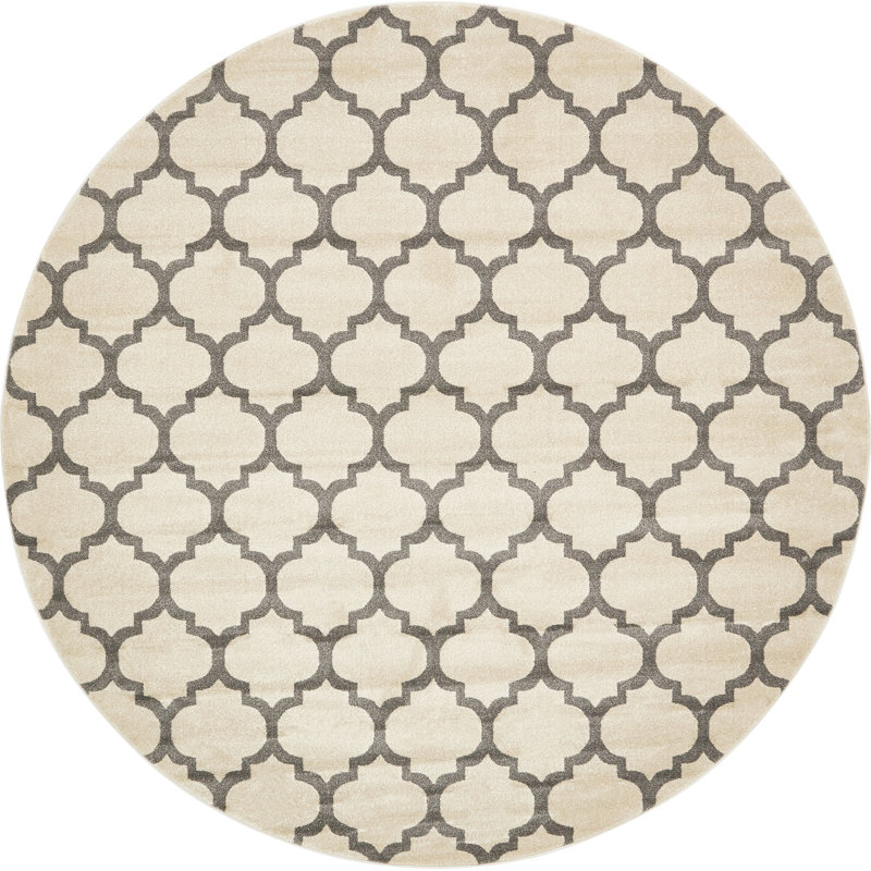 Molly Geometric Indoor Rug, Round 10'