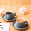 6-Piece Teacup And Saucer Set, Modern Porcelain Coffee Mug With Gold Spoon-312423819