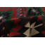Tapis rouge/vert en laine 6 pi x 11 pi 3 po one-of-kind fait main kilim Norcross