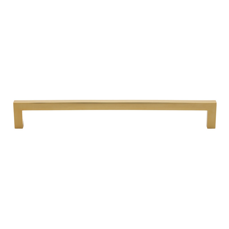 Kingston Collection Solid Square Bar Pull, Brass Gold, 6 5/16"