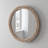 Vivienne Brown Wood Distressed Room Wall Mirror with Beaded Detailing-1072346941-1072346935