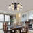 Indars 6 - Light Glass Semi Flush Mount Ceiling Light 