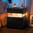 Nightstands 3 Drawer Dresser for Bedroom End Table with Acrylic Board LED Bedside Tables-453044531