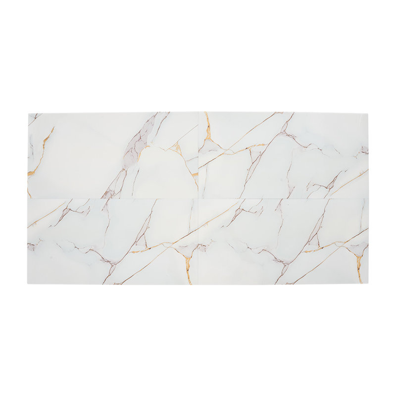 10Pcs Self-Adhesive Marble Pattern Wall Tile Stickers, 30cm H x 60cm W