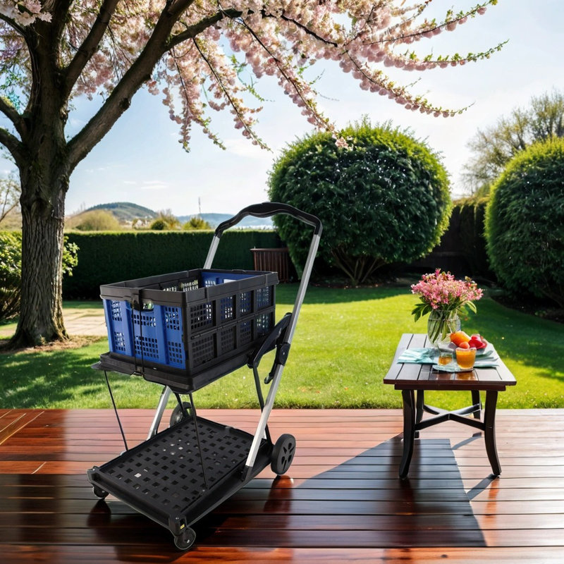 44.57'' H x 28.43'' W Utility Cart with Wheels