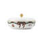 Star Fluted Christmas Bowl with Lid 8"