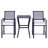 Outsunny 3Pcs Patio Bar Set With Soft Cushion, Rattan Wicker Outdoor Furniture Set For Backyards, Lawn, Deck, Poolside