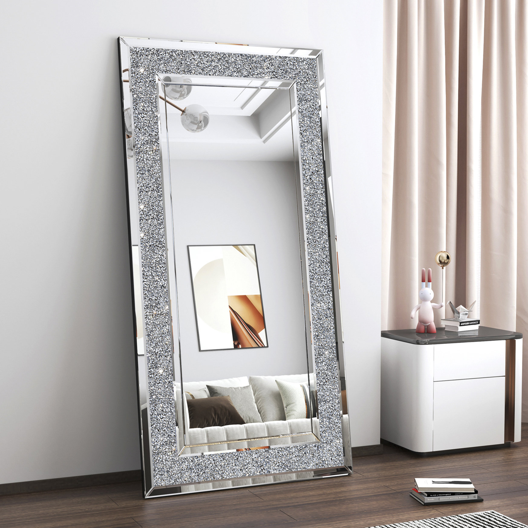 Yardenfun Base De Miroir De Sol Support De Miroir Longueur De Plancher Support De Miroir Longueur De Plancher Base De Miroir Support De Miroir Stand Base De Miroir Pleine Longueur