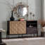 Buffet à motif géométrique 3D avec portes et tiroirs 3D