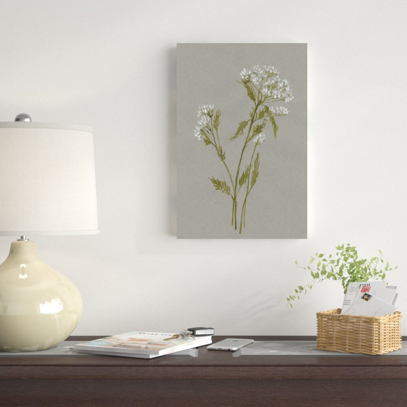 Fleurs de champ blanc III, H 18 po x l 12 po