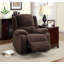 Fauteuil inclinable manuel standard en similicuir de 38 po de large Aalbert