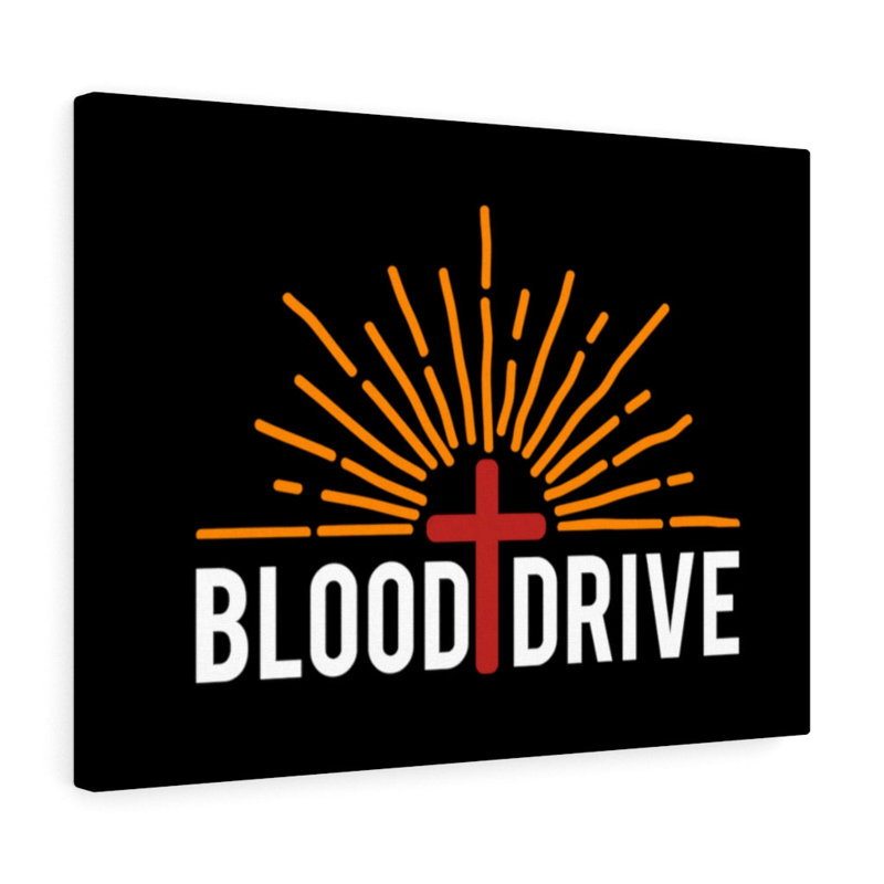Blood Drive - Wrapped Canvas Print, 30cm H x 41cm W