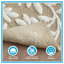 Tapis pour salle de bain Neutral Cotton - Floral touffeté, moelleux et super absorbant-1427175459