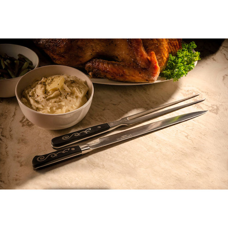 Master Grade Kitchen Knife Set, Carving Knife and Fork Set, Sharp Knife Set