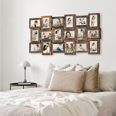 18 Opening Collage Picture Frame Set, PVC Wall Gallery Decor