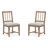 Extendable Rectangular Dining Table With 2 Arm Benches And 2 Grey Side Chairs-2074519590-2074519585