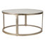 Table basse ronde avec cadre en métal Altrincham Selenite