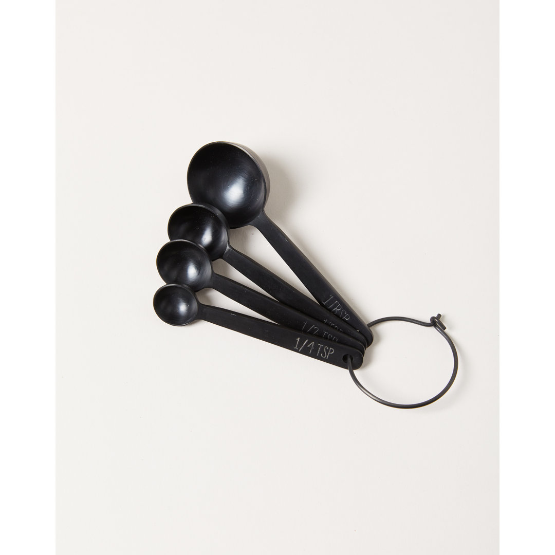 Farmhouse Pottery Stowe 4 -Piece Stainless Steel Measuring Spoon Set Farmhouse Pottery 