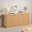 Armoire de rangement Wavy Design avec tablettes réglables, convenant à la cuisine, au salon et au couloir-704721577