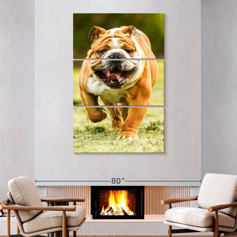 Brampt Running Dog, 74" H x 48" W