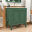 Meuble-lavabo vintage avec lavabo et tablettes réglables-114300044