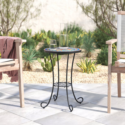 Fenske Patio Side Table with Shelf