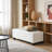 Faux Leather Rectangular Tufted Storage