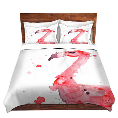 Ensemble de housse de couette felix flamant rose