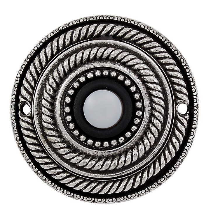 Sanzio Push Button, Vintage Pewter