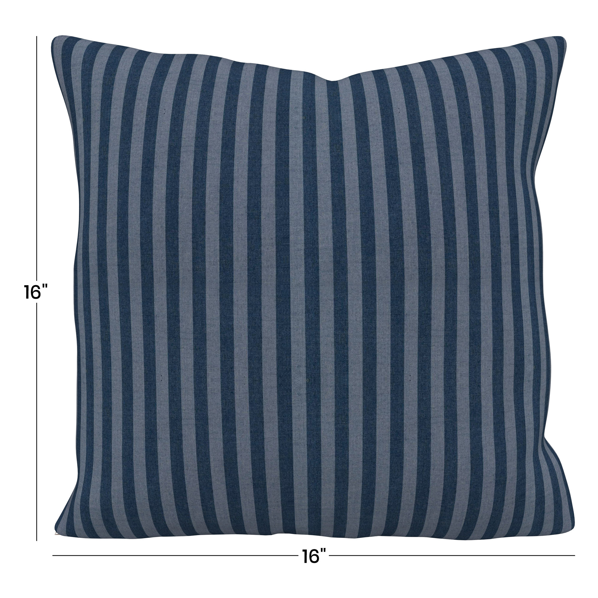 Gabi Indoor/Outdoor Throw Pillow, 16 x 16 x 3, Sail Away Denim