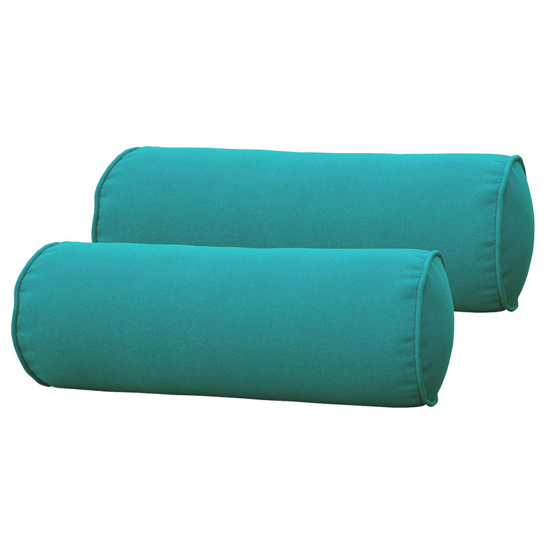Outdoor Reversible Throw Pillow, Green
