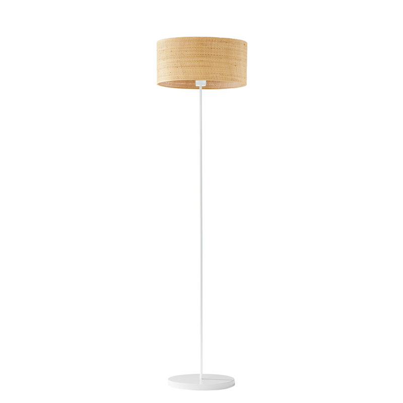Abdulkadyr 156cm Traditional Floor Lamp, White