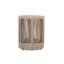 Table d'appoint d'extérieur ronde en bois massif avec base en corde-959861255
