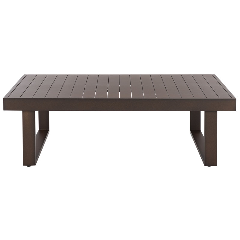 Fash Rectangular Outdoor Coffee Table, Brown