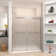 56" W x 70" H Bypass Frameless Shower Door with TruMotion Technology