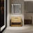36" Freestanding Bathroom Vanity, 2-Door Plywood, Water & Humidity Resistance, Simple Assembly, American Design, Oak Sparkle Plywood 2 Doors, Easy Style,-422620629-422620631