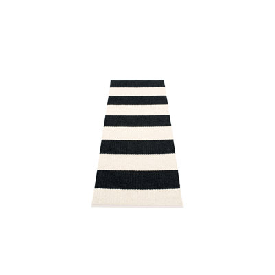Tapis intérieur / extérieur noir / beige Bob Flatweave