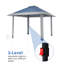 13x13ft Pop Up Gazebo – Double Roof, Mosquito Net, Height Adjustable – Outdoor Canopy Shelter for Patio & Garden Events