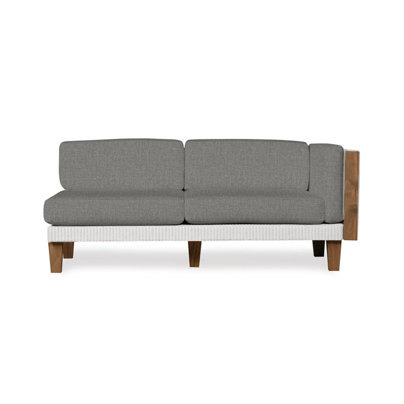 Catalina Outdoor 2 - Seat Loveseat, White, Demo Oatmeal
