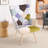 Heidegard Floral Accent Chair Modern High Back Arm Chair, Colorful Patchwork Reading Chairs for Bedroom-1425116821