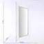 Miroir rectangulaire en bois massif sculpté à la main Wave Edge - Blanc rustique