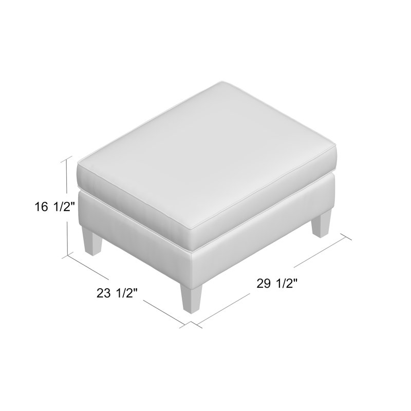 Addison Ottoman, Tobacco Distressed, Cream 1220-002