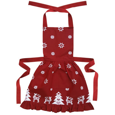 Christmas Animal Print Bib Apron